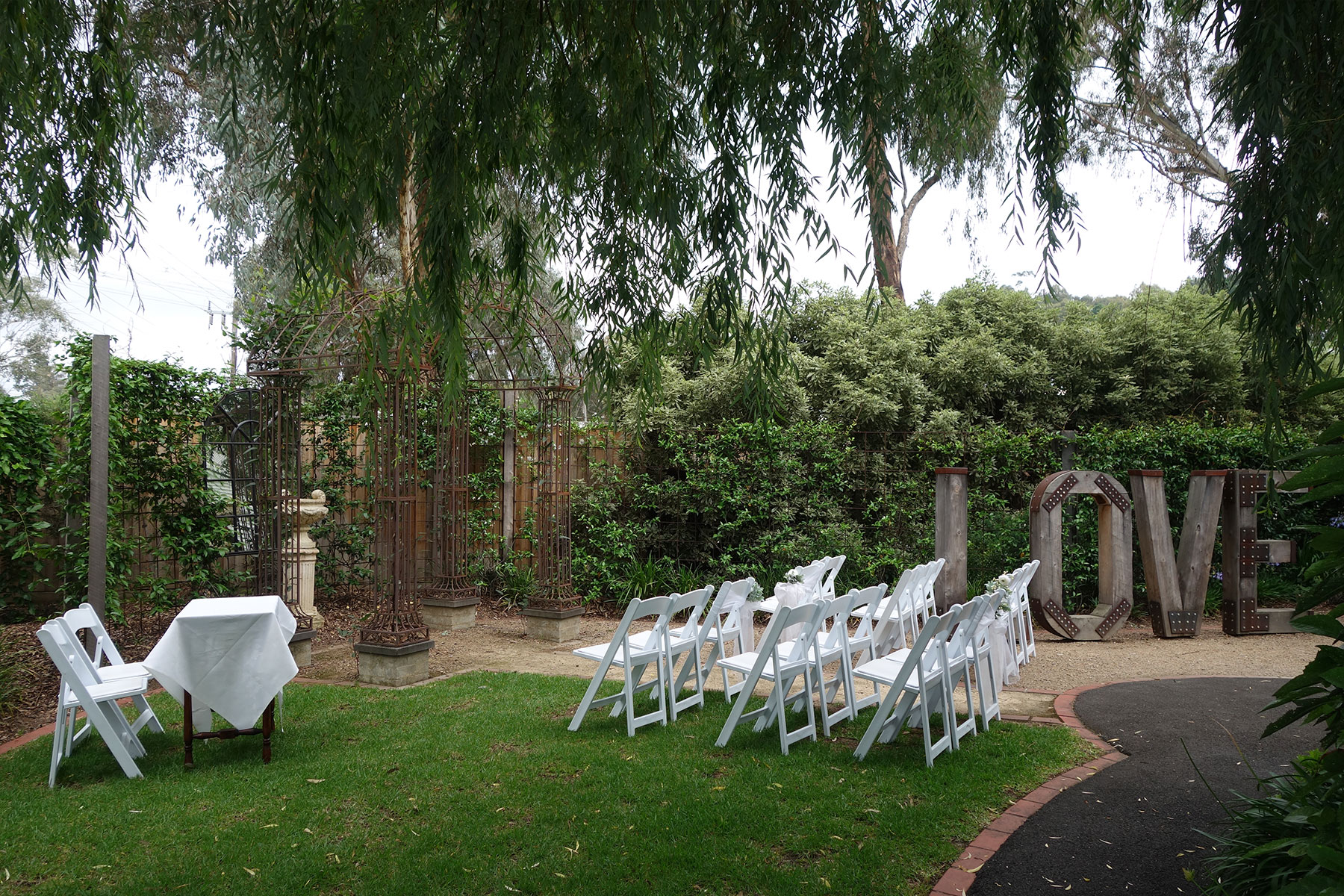 Ballara Receptions - Melbourne Wedding Arch Way Lakeside Garden Ceremony