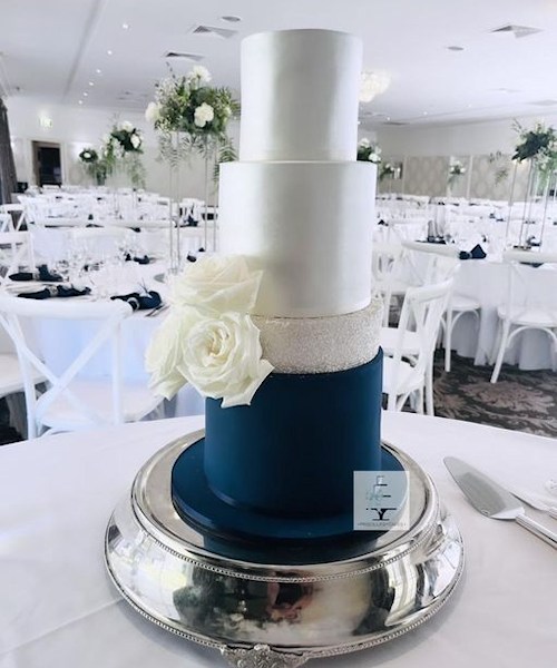 Ballara - Pricilla Cakes - Navy Themed Wedding Cake